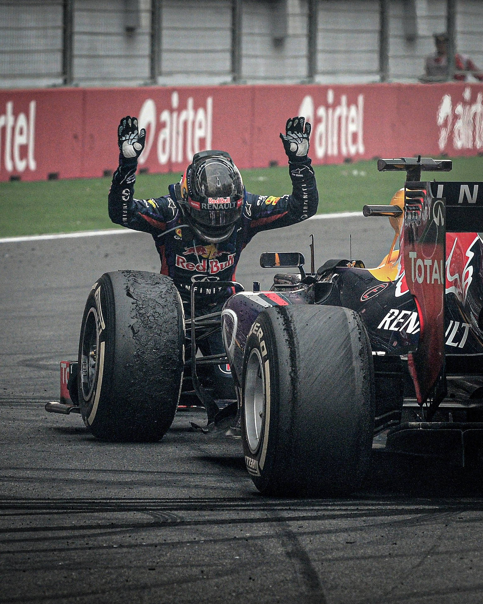 Kimi Räikkönen, Lotus F1 Team, Sieg, Jubel, Formel 1, QHD+, Hintergrundbild fürs Tablet