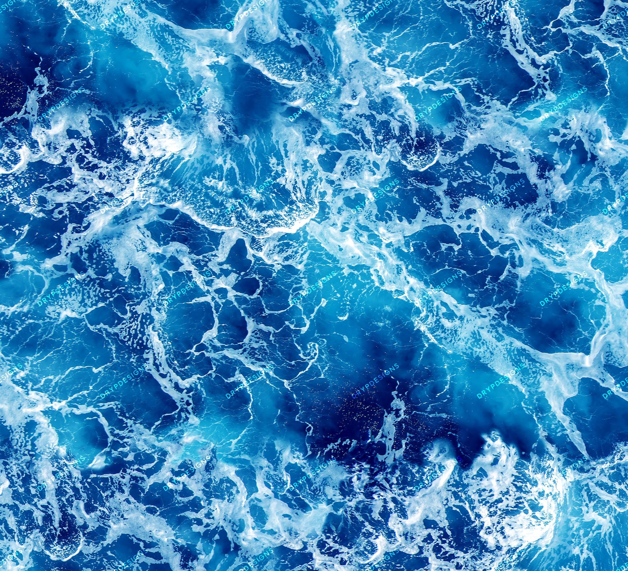 Meeresschaum, Wellen, Blau, Luftaufnahme, Gischt, Full HD, Hintergrundbild fürs Tablet