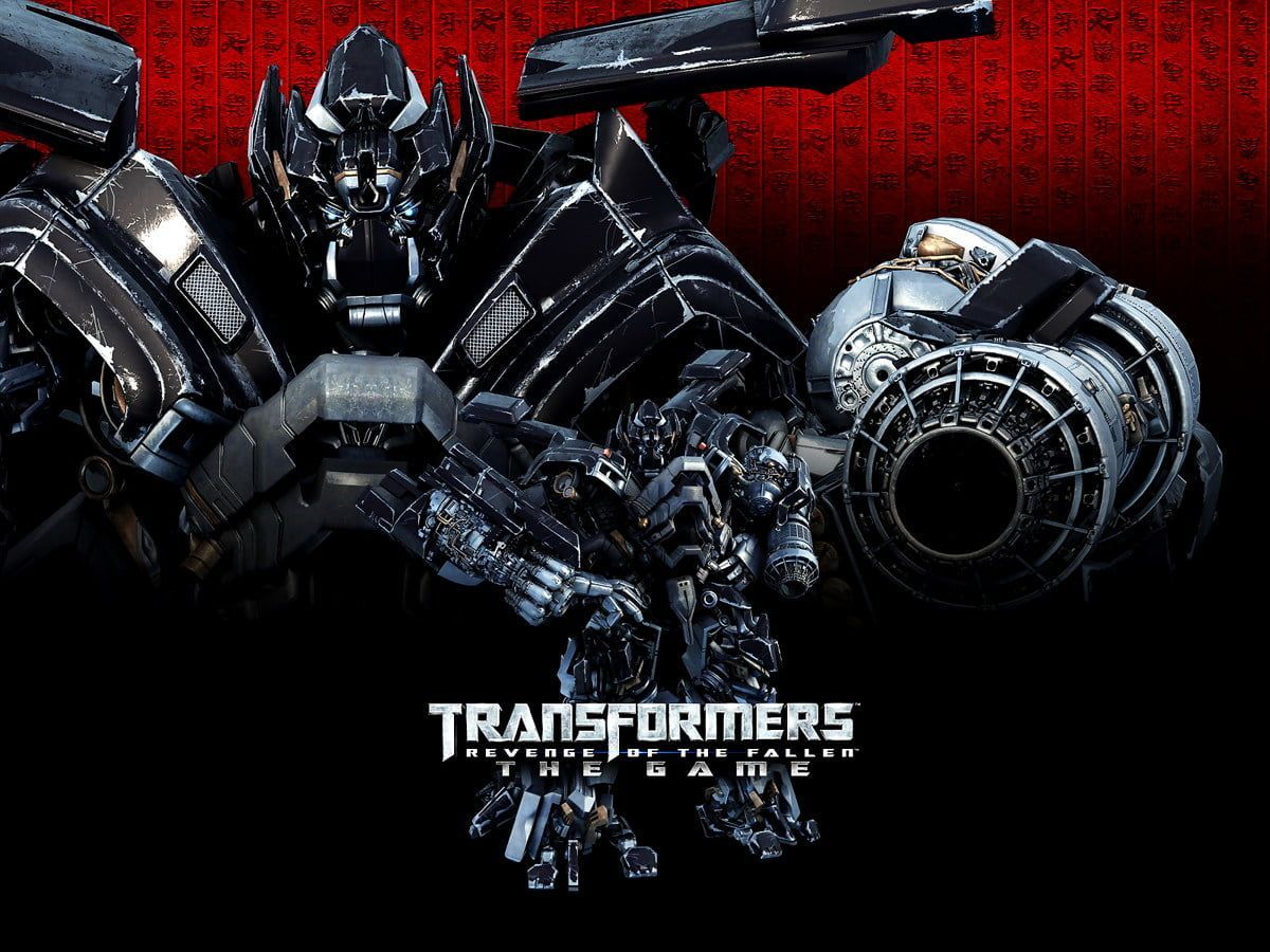 Transformers – Die Rache, Decepticon, Roboter, Rot, Filmplakat, Hintergrundbild fürs iPad