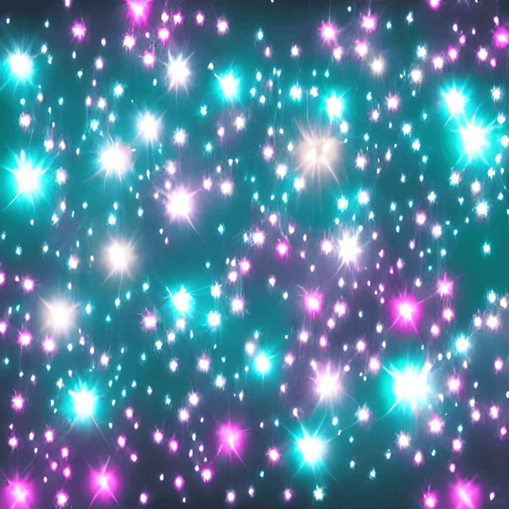 Sterne, Funkeln, Türkis, Pink, Glitzer, Hintergrundbild für iPad und Tablet