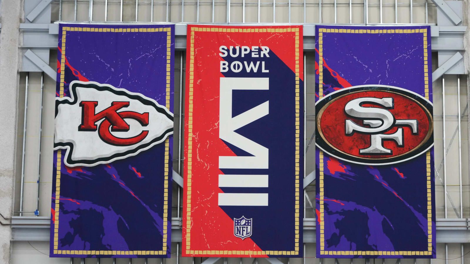 Super Bowl LVIII, Kansas City Chiefs, San Francisco 49ers, Banner, NFL, HD, Laptop-Hintergrundbild
