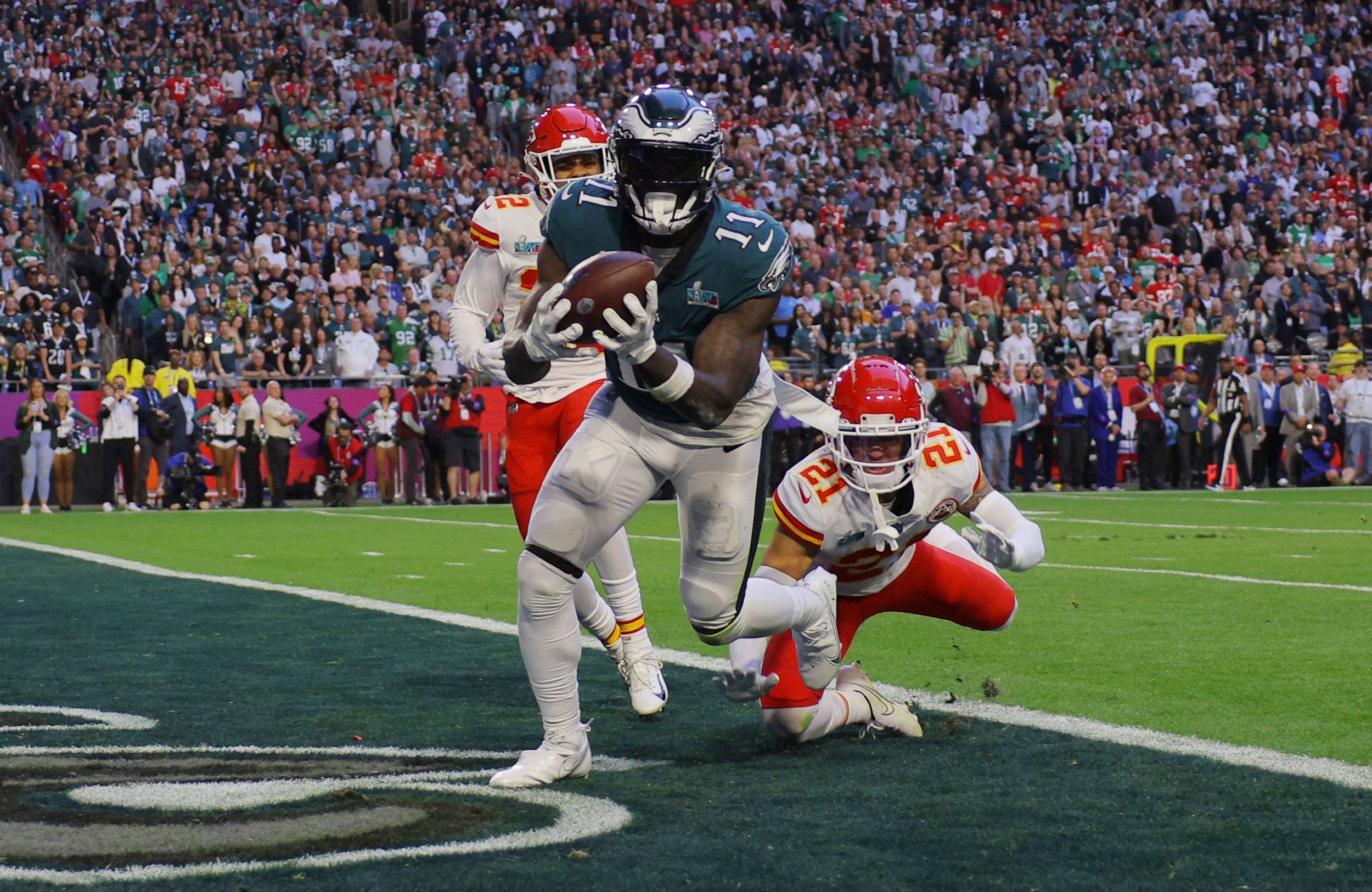 Philadelphia Eagles, Kansas City Chiefs, American Football, Spielszene, NFL, Full-HD-Hintergrundbild