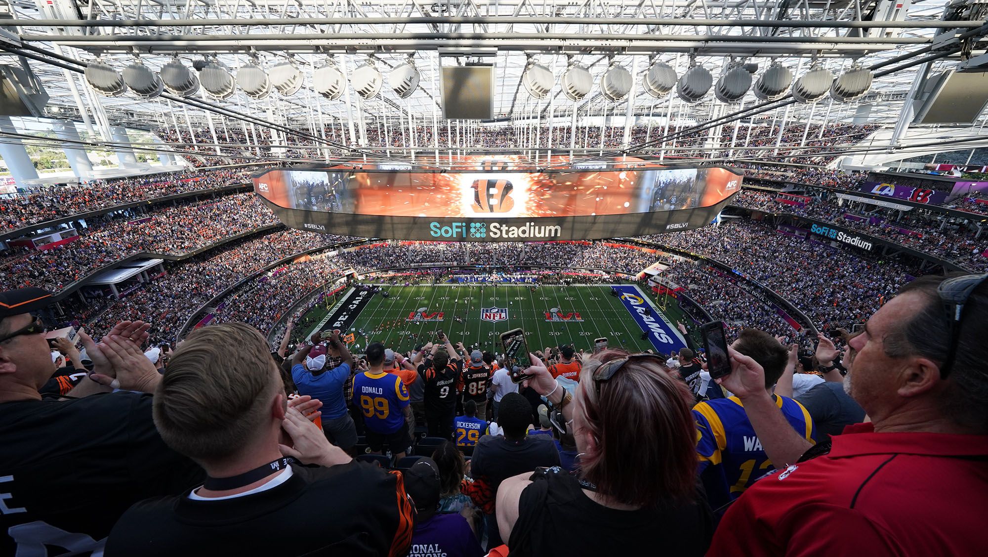 SoFi Stadium, Zuschauer, Stadion, NFL, 16:9, Full-HD-Hintergrundbild für den Desktop