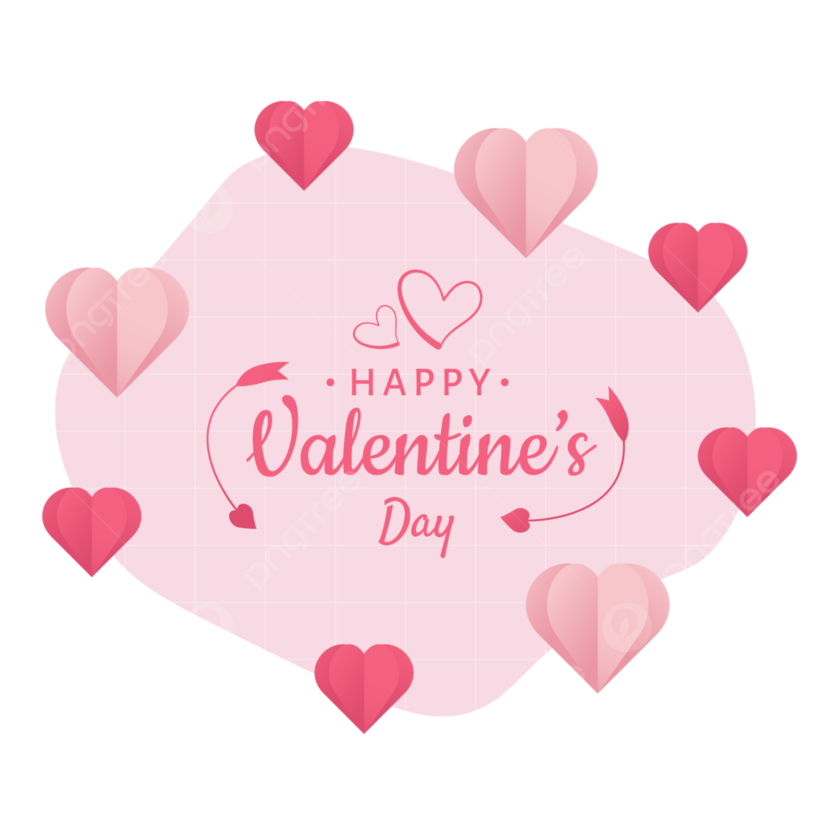 Happy Valentine's Day, Herzen, Schriftzug, Rosa, Schwarzer Hintergrund, Wallpaper