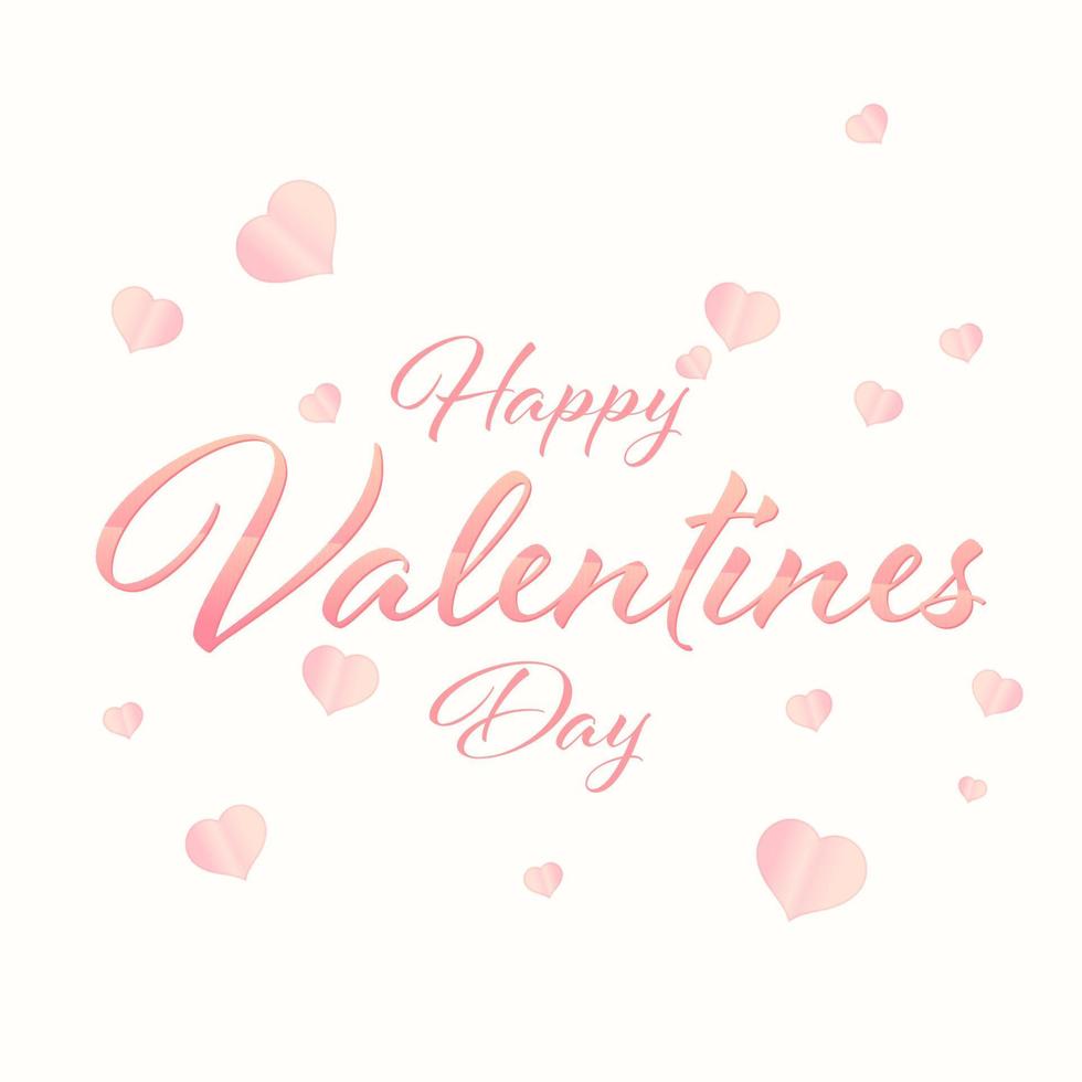 Happy Valentines Day, Schriftzug, Herzen, Kalligrafie, Weißer Hintergrund, Wallpaper