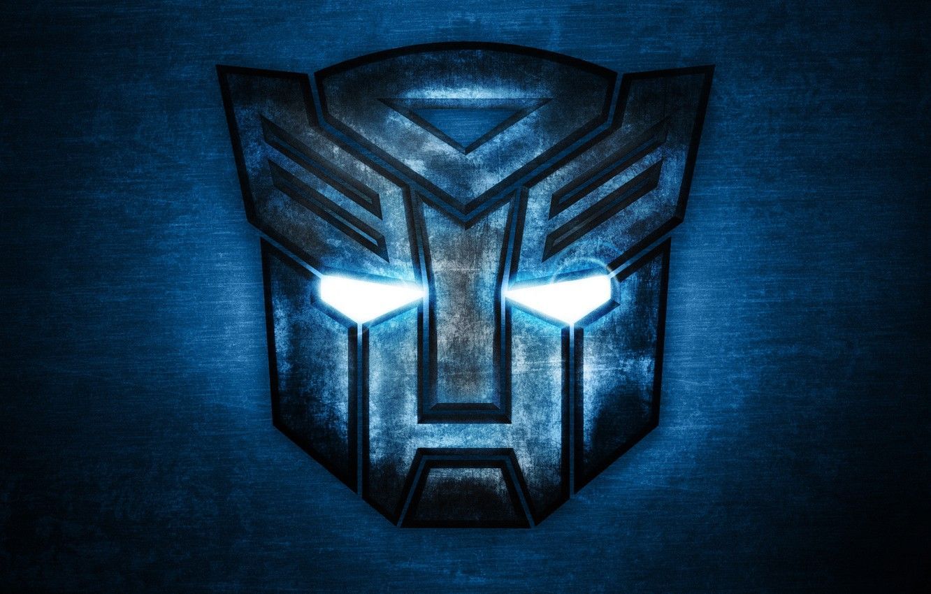 Autobot-Logo, Transformers, Blau, Leuchtende Augen, Emblem, HD-Hintergrundbild für PC