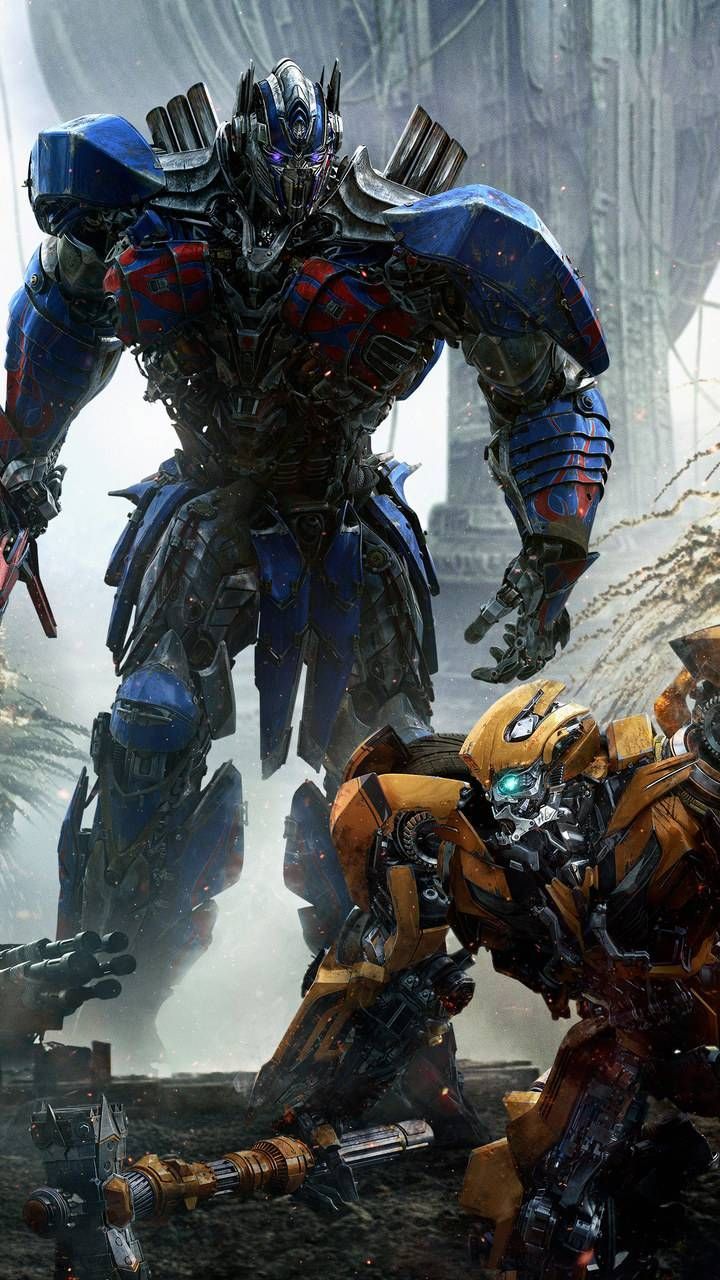 Optimus Prime, Bumblebee, Transformers: The Last Knight, Kampf, Roboter, HD, Handy-Hintergrund