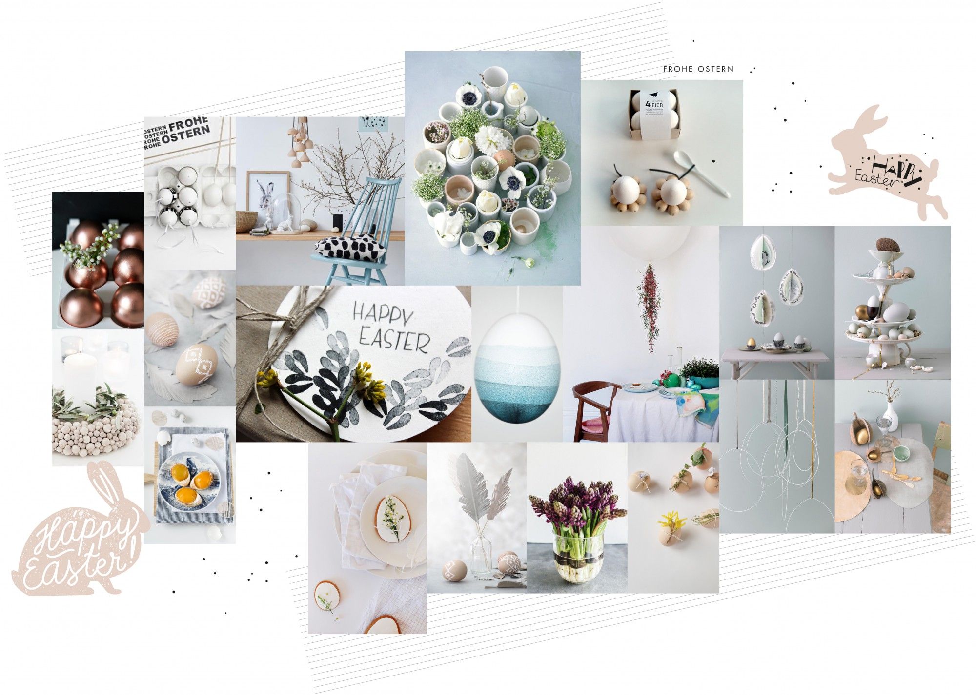 Collage, Ostern, Pastell, Dekoration, Moodboard, Full HD, Desktop-Hintergrund für Windows