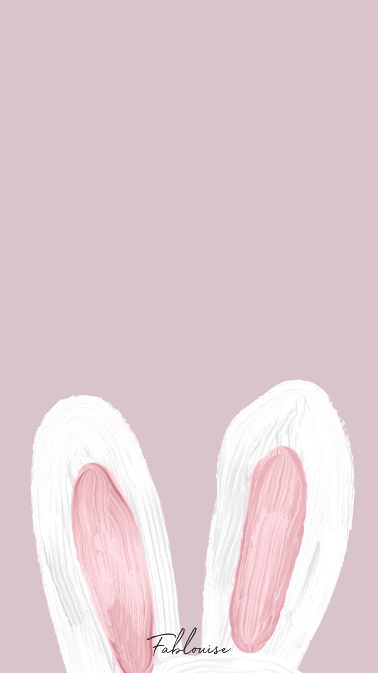 Hasenohren, Aquarell, Mauve, Minimalistisch, Frühling, HD, Handy-Hintergrund im Hochformat