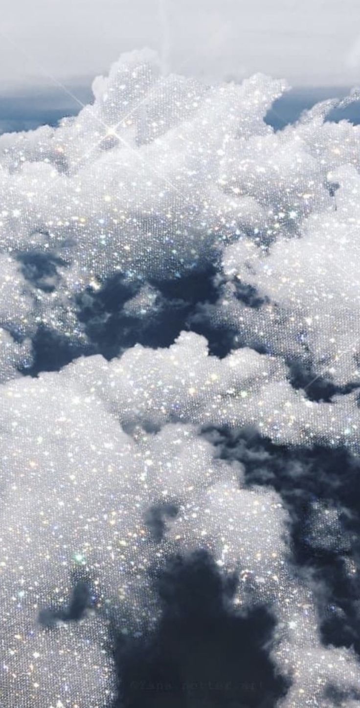 Wolken, Glitzer, Dunkelblau, Weiß, Himmel, HD, Hintergrundbild fürs Handy