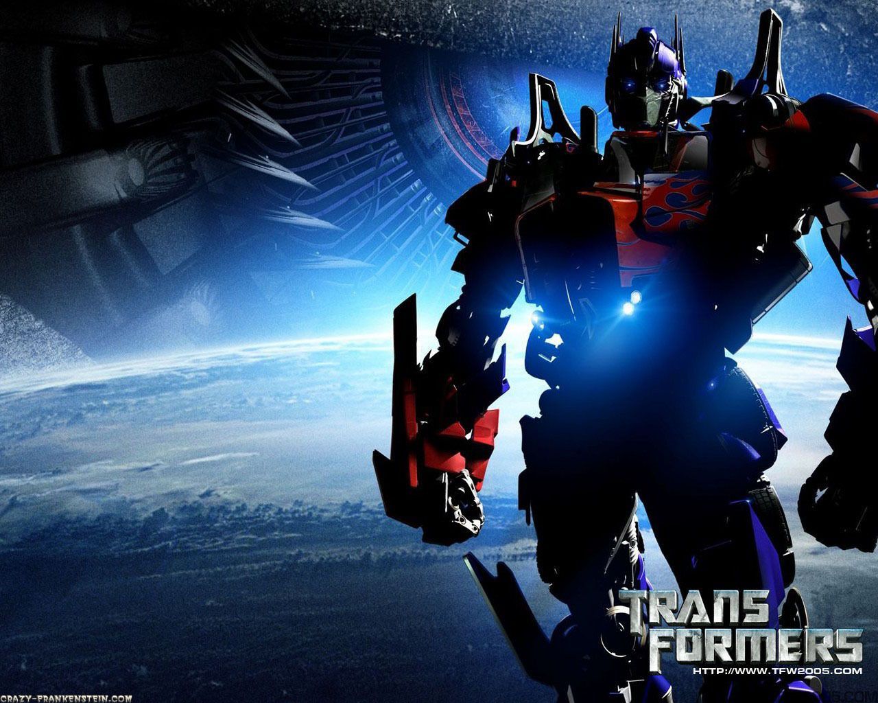 Optimus Prime, Transformers, Weltall, Erde, Blau, HD, Hintergrund für den Desktop
