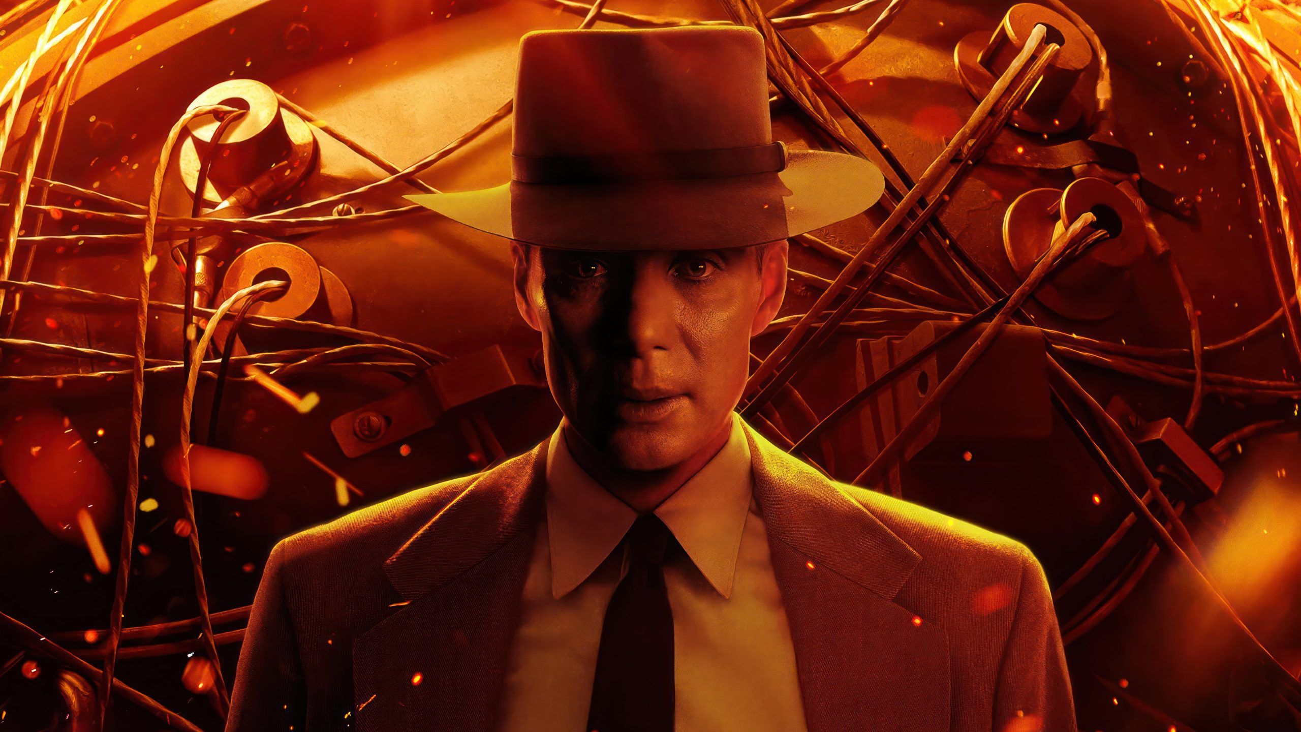 Oppenheimer, Cillian Murphy, Atombombe, Kabel, Filmplakat, 2K, Breitbild-Hintergrundbild