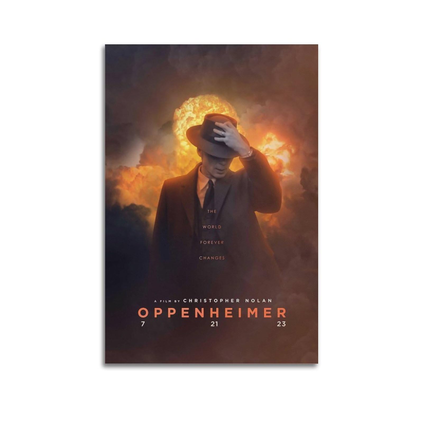 Oppenheimer, Christopher Nolan, Cillian Murphy, Filmplakat, Feuer, HD, iPad-Hintergrundbild