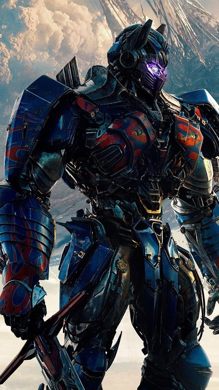 Optimus Prime, Transformers: The Last Knight, Roboter, Schwert, Dunkel, Sperrbildschirm fürs iPhone