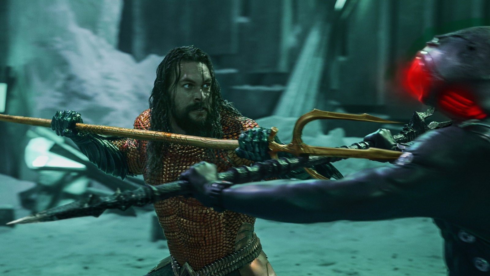 Aquaman, Black Manta, Aquaman: Lost Kingdom, Kampf, Dreizack, HD, Desktop-Hintergrund