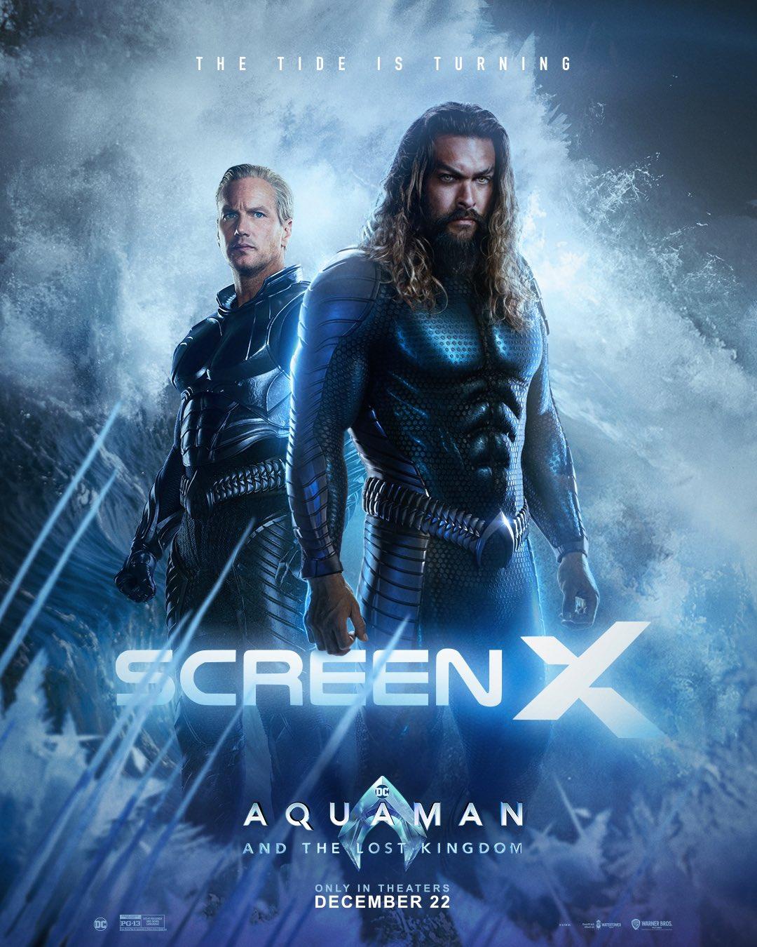 Aquaman: Lost Kingdom, Aquaman, Orm, ScreenX, Filmplakat, Full HD, iPad-Hintergrundbild