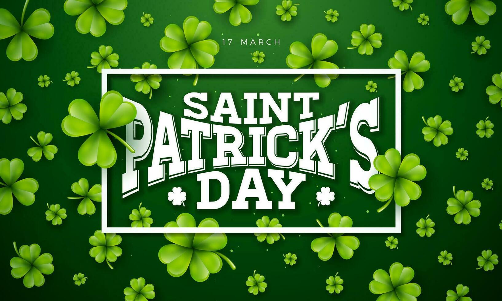 Saint Patrick's Day, 17. März, Kleeblätter, Schriftzug, Grün, HD, PC-Hintergrundbild