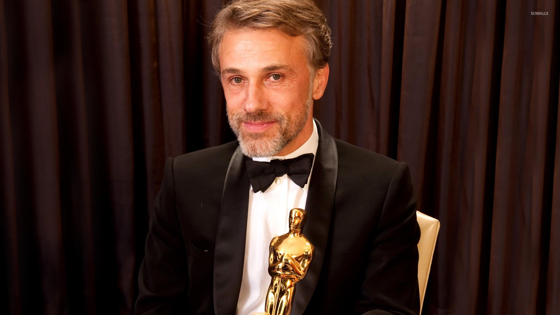 Christoph Waltz, Oscar, Academy Award, Smoking, Preisträger, Full HD, Laptop-Hintergrundbild