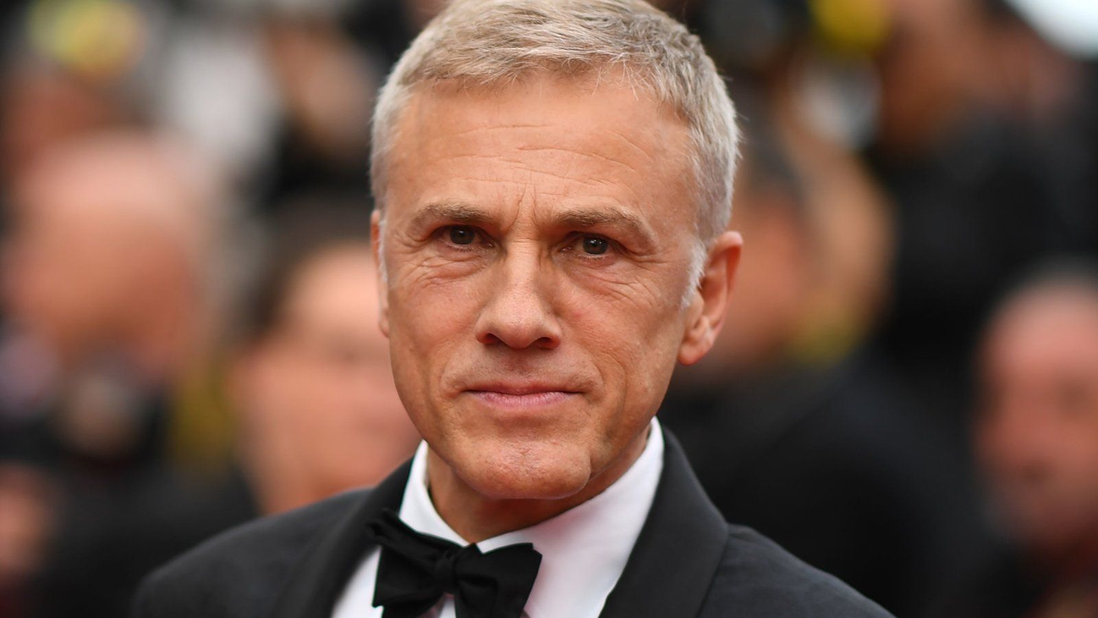 Christoph Waltz, Smoking, Filmfestival, Grauhaarig, Porträt, HD, Breitbild-Hintergrundbild