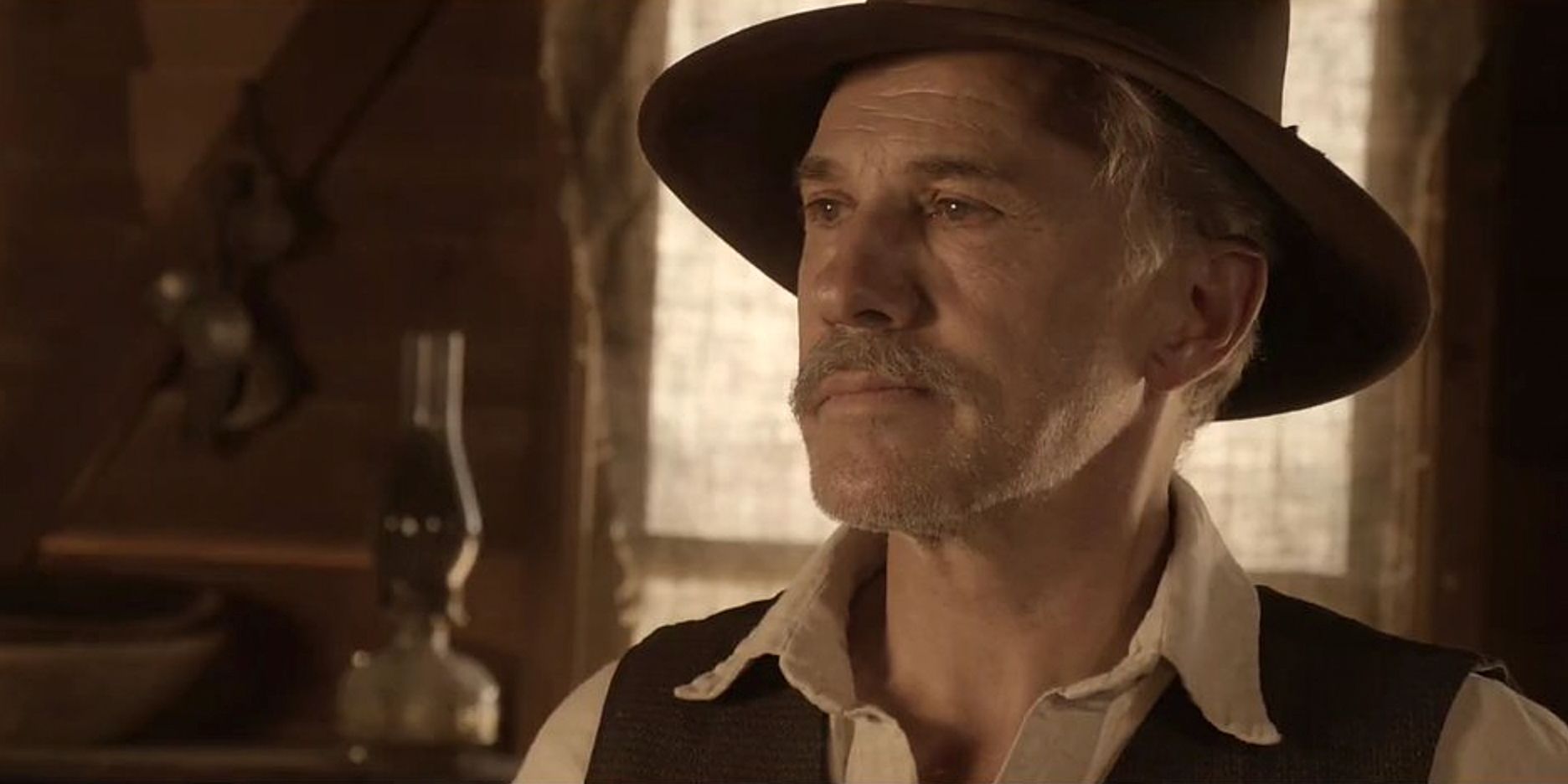 Christoph Waltz, Western, Cowboyhut, Filmszene, Schnurrbart, HD, PC-Hintergrundbild