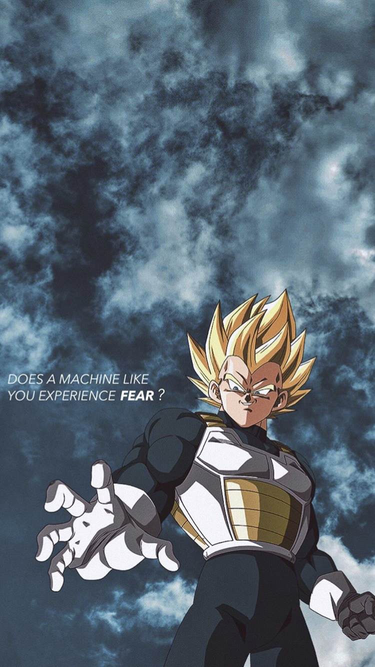 Vegeta, Super-Saiyajin, Dragon Ball Z, Zitat, Wolken, Anime, HD, Handy-Hintergrund