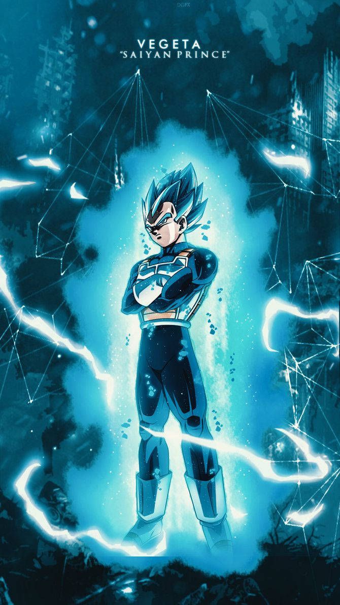 Vegeta, Super-Saiyajin Blue Evolution, Dragon Ball Super, Blitze, Aura, Android-Hintergrundbild