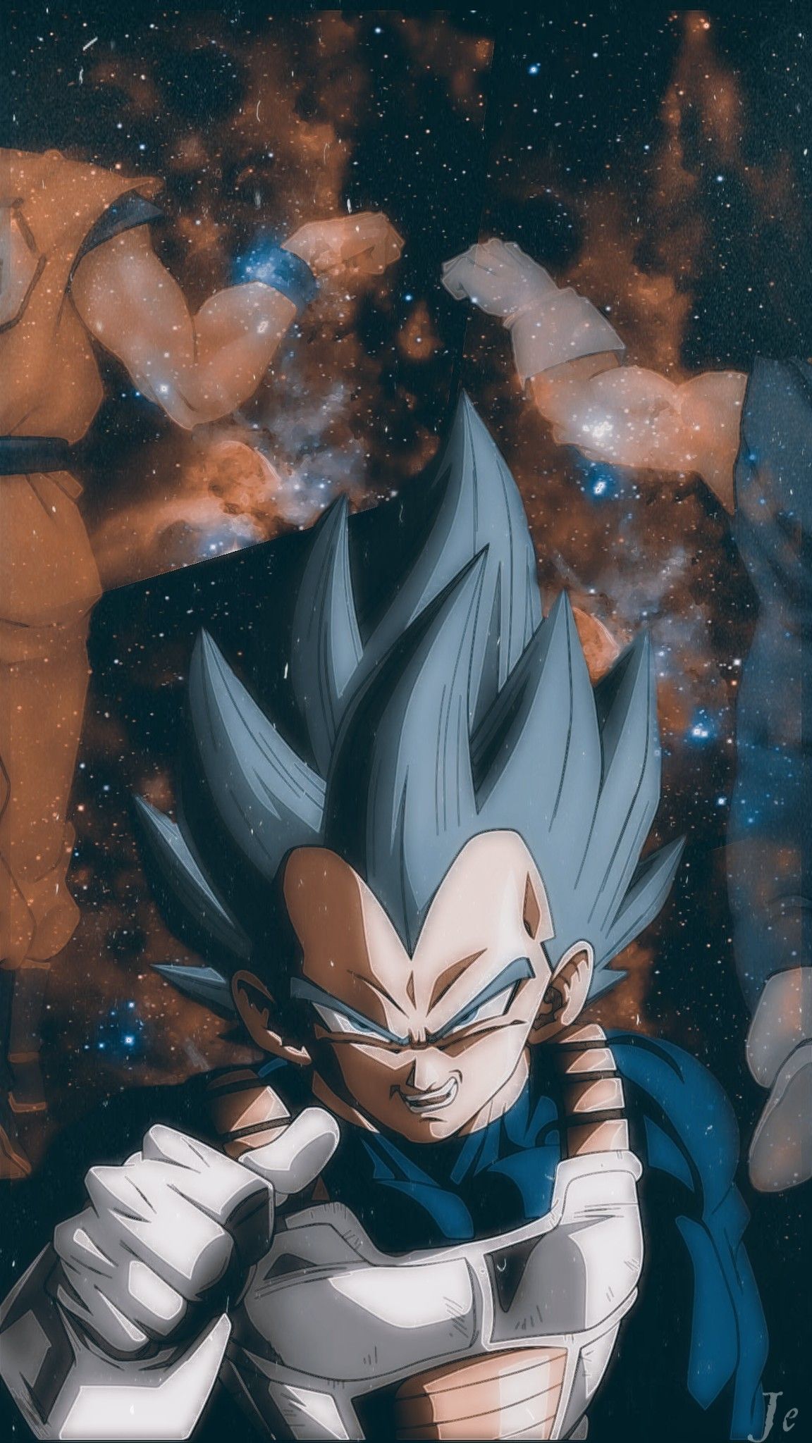 Vegeta, Dragon Ball Super, Kampfpose, Explosion, Digitale Kunst, Full HD, Handy-Hintergrund