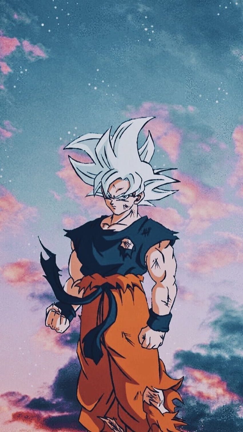 Son Goku, Ultra Instinct, Dragon Ball Super, Wolken, Pastellhimmel, HD, Handy-Hintergrund