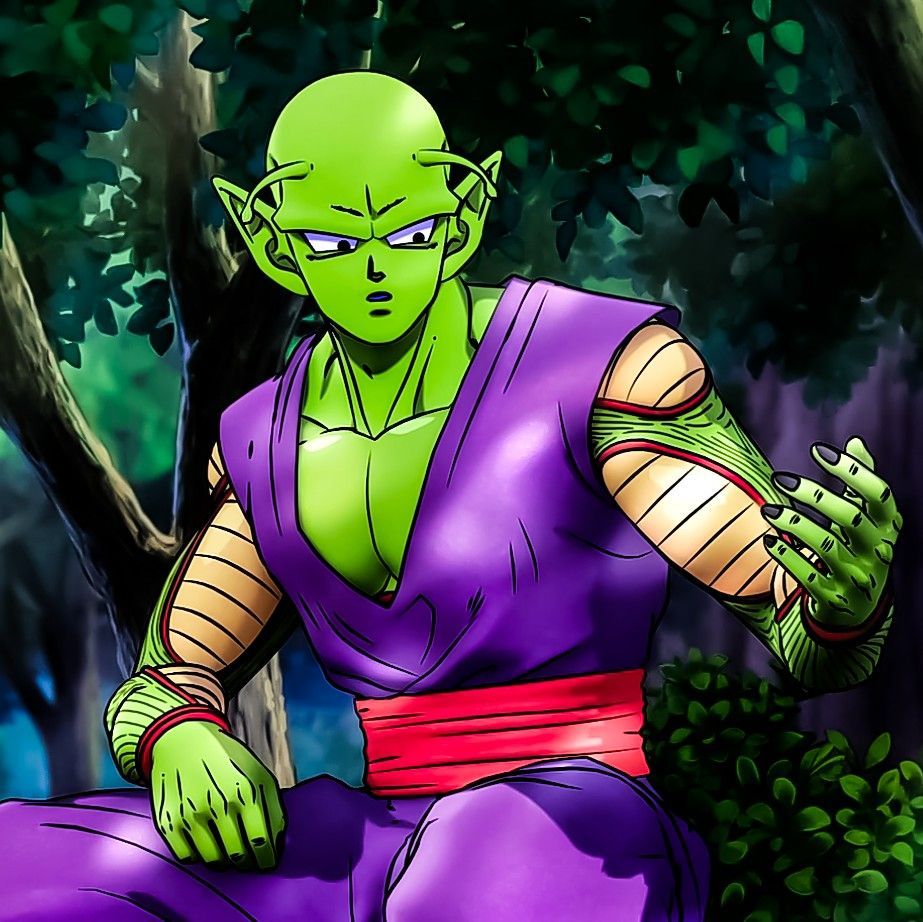Piccolo, Dragon Ball Z, Wald, Lila Gi, Sitzend, Hintergrundbild für iPad und Tablet