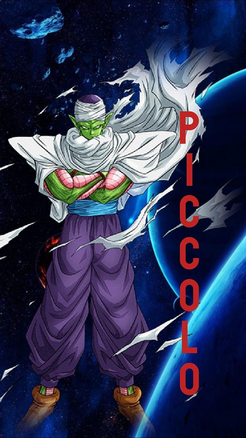 Piccolo, Dragon Ball, Schriftzug, Weltraum, Planet, HD, Sperrbildschirm fürs iPhone