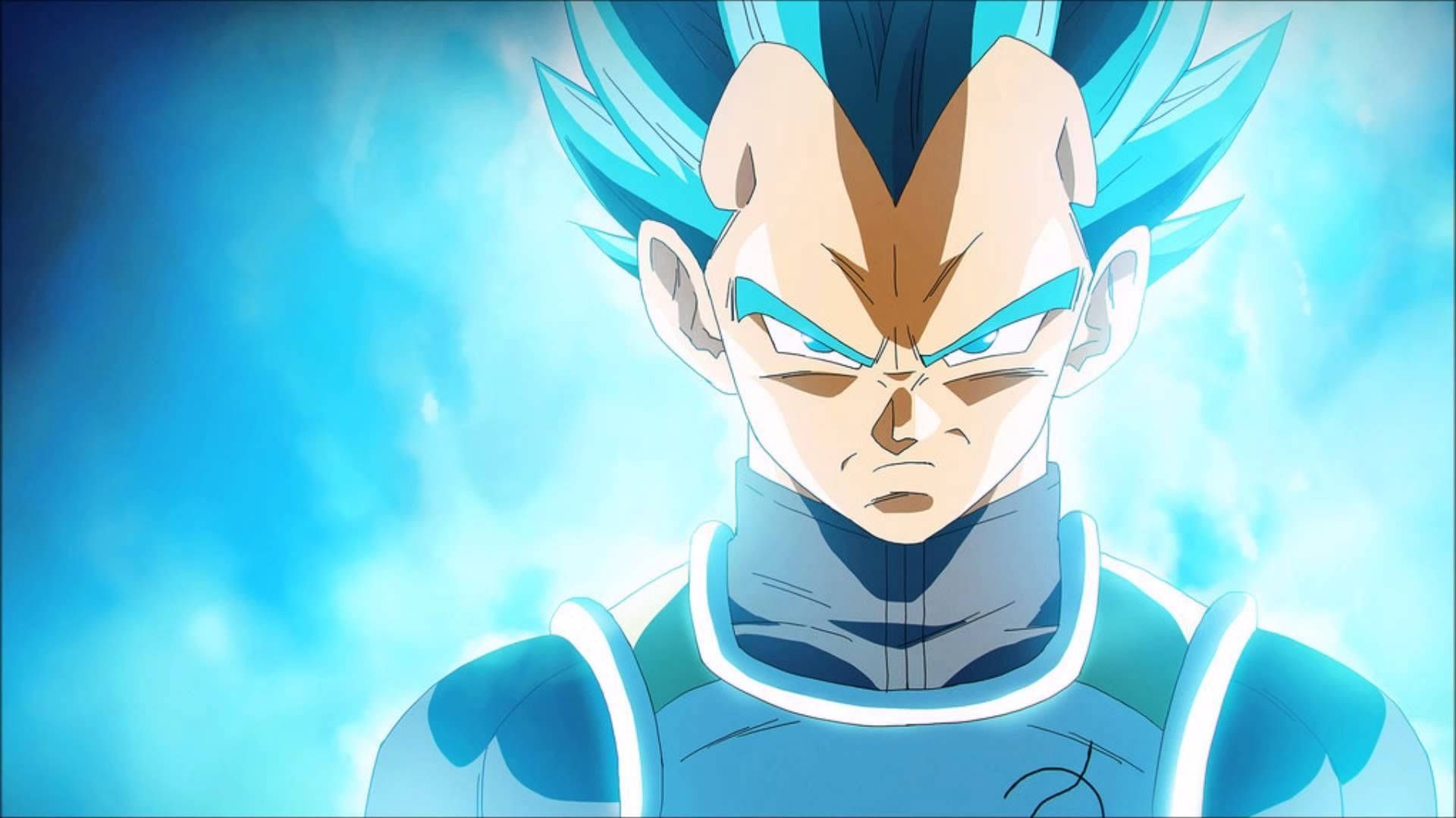 Vegeta, Super-Saiyajin Blue, Dragon Ball Super, Porträt, Hellblau, Full HD, PC-Hintergrundbild