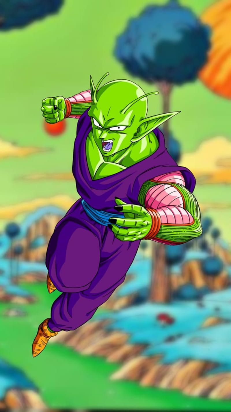 Piccolo, Dragon Ball Z, Sprung, Fluss, Landschaft, HD, Hintergrundbild fürs Handy