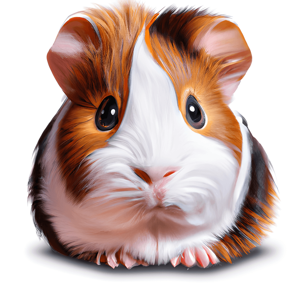 Meerschweinchen, Illustration, Dreifarbig, Weißer Hintergrund, Wallpaper