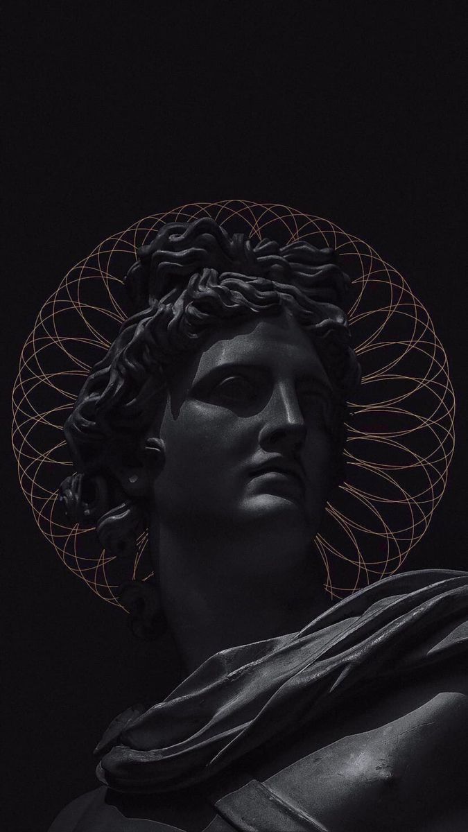 Büste, Dunkel, Ornament, Rot, Hintergrundbild für iPhone und Android