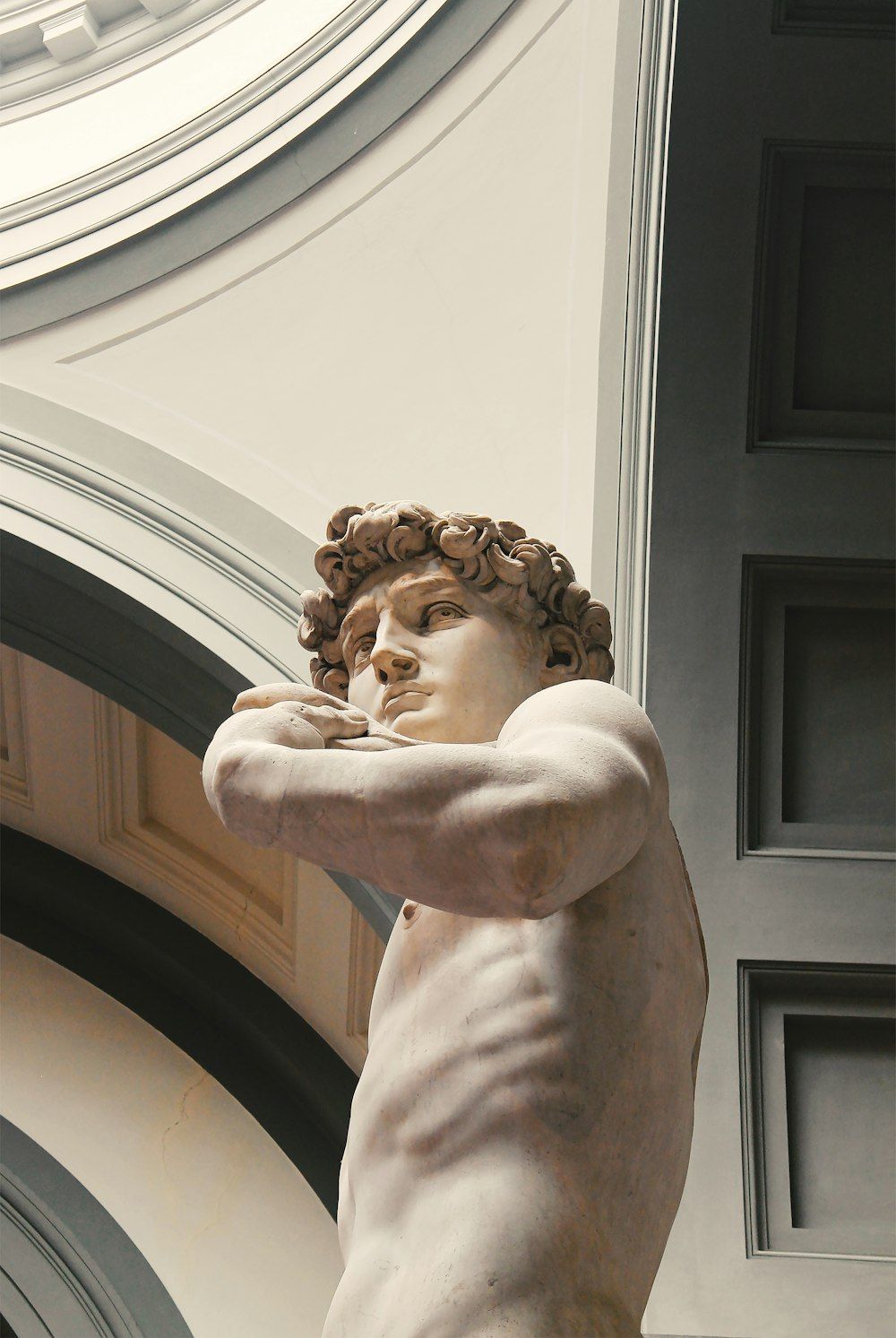 Marmorstatue, Gewölbe, Architektur, Akt, HD, Hintergrundbild fürs Tablet