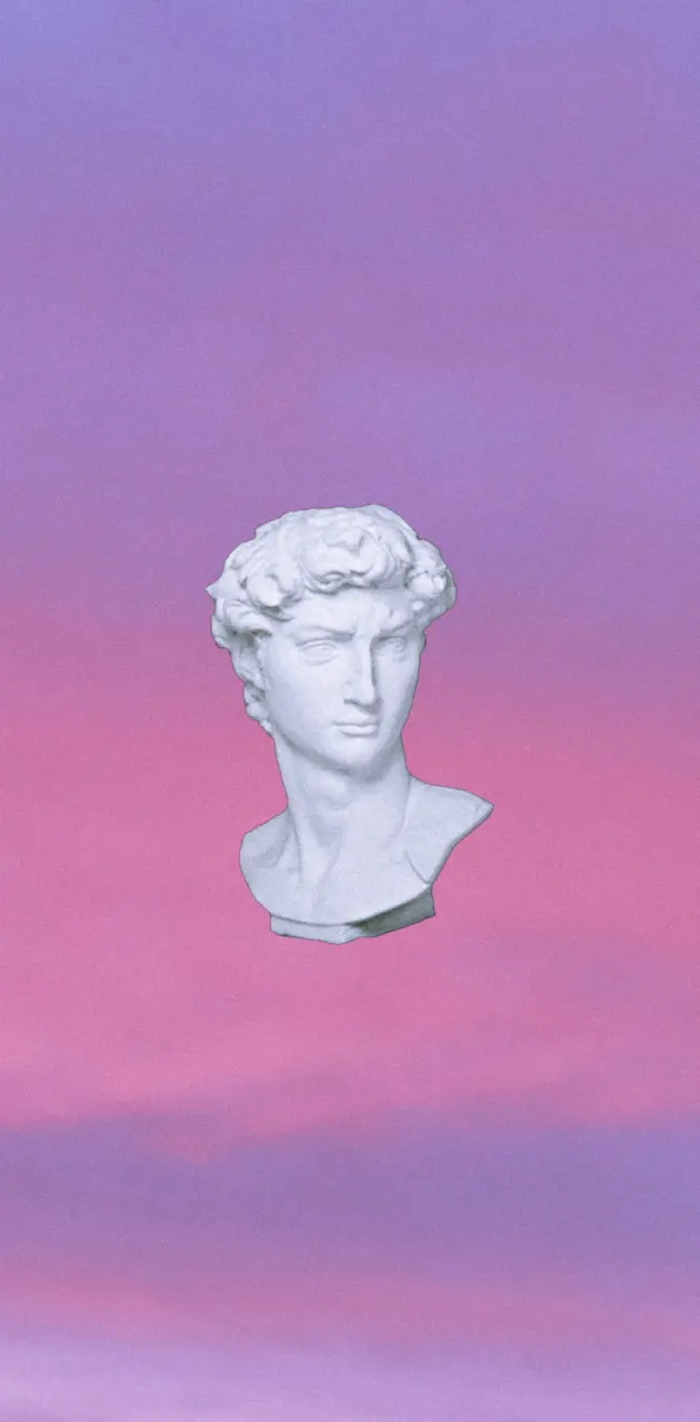 Büste, Rosa Himmel, Lila, Pastell, Wolken, Hintergrundbild für iPhone und Android