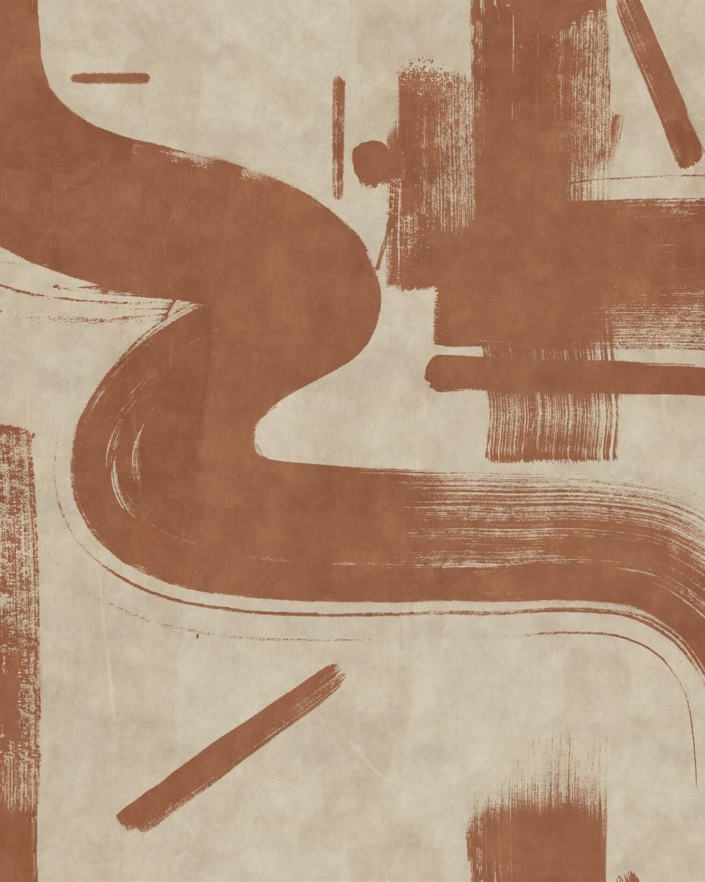 Pinselstriche, Boho, Braune Töne, Abstrakt, Beige, HD, Hintergrundbild fürs Tablet