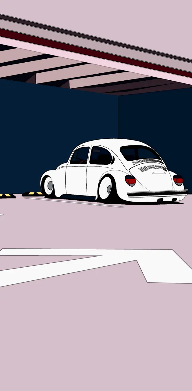 VW Käfer, Volkswagen, Illustration, Minimalismus, Weiß, Hochformat, Hintergrundbild fürs Smartphone