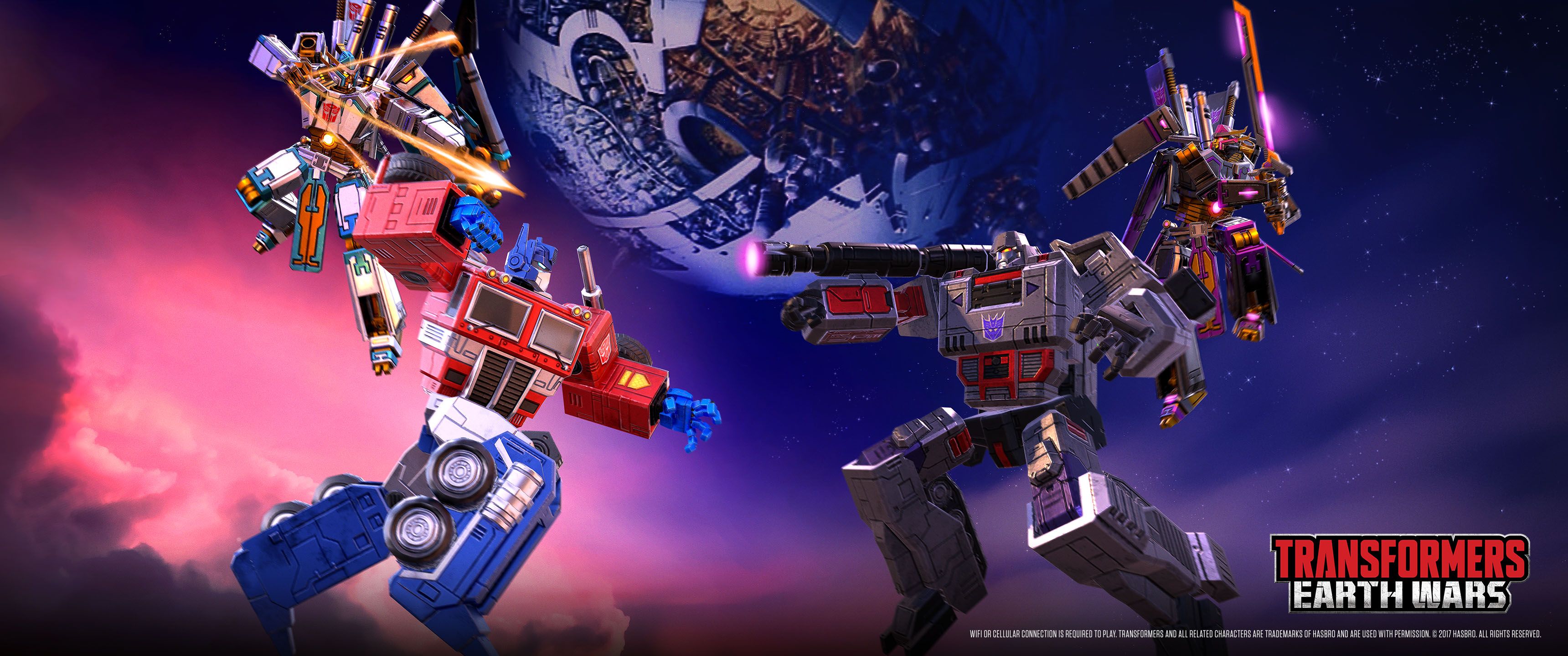 Transformers: Earth Wars, Optimus Prime, Videospiel, Weltall, Bunt, 2K, PC-Hintergrundbild