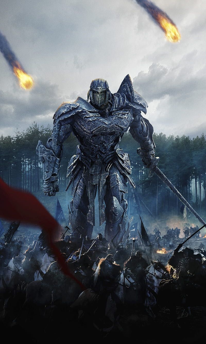 Transformers: The Last Knight, Roboter, Meteor, Armee, Blau, HD, Handy-Hintergrundbild
