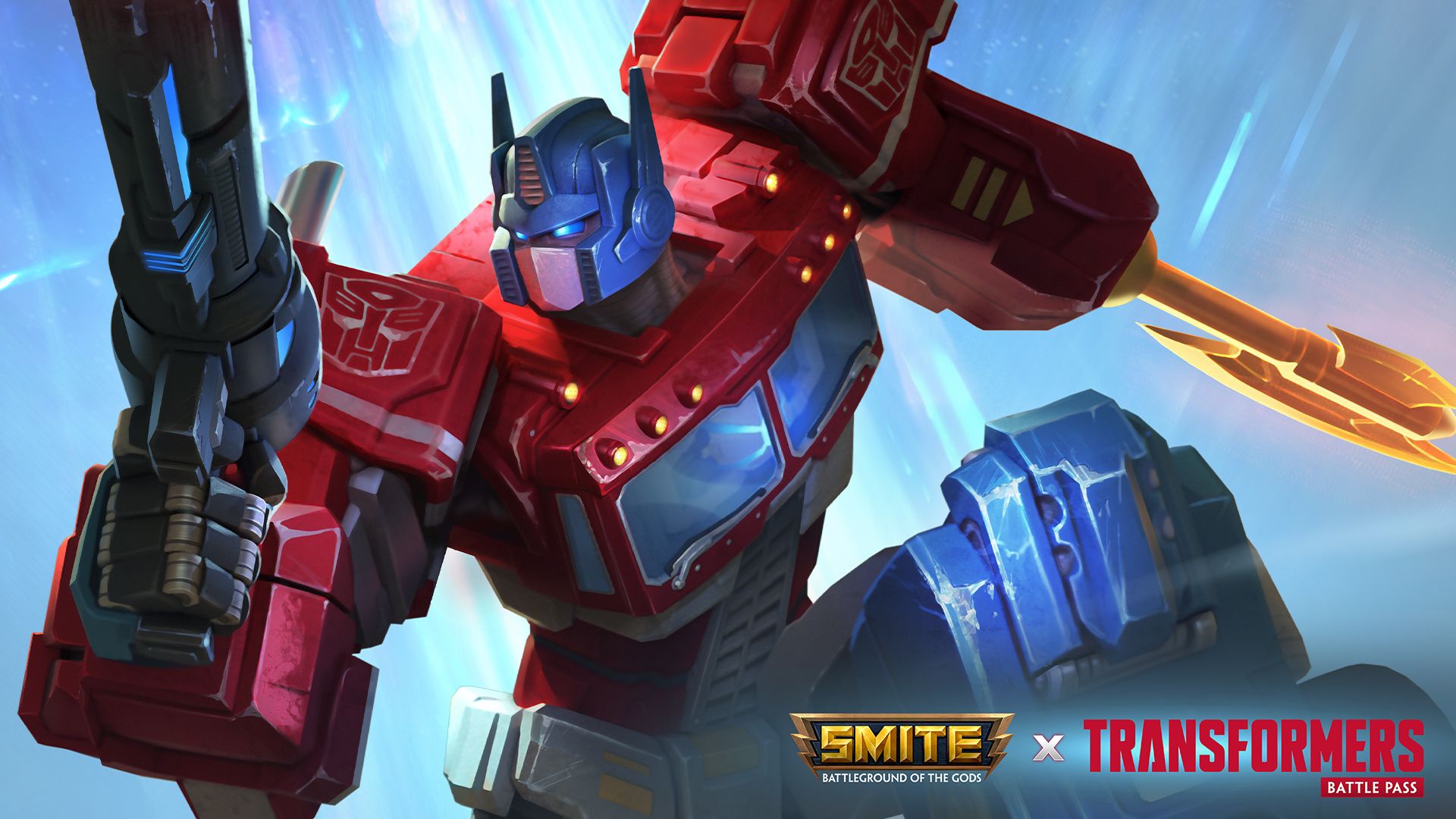Smite, Optimus Prime, Transformers, Videospiel, Battle Pass, 1920x1080, Desktop-Hintergrund