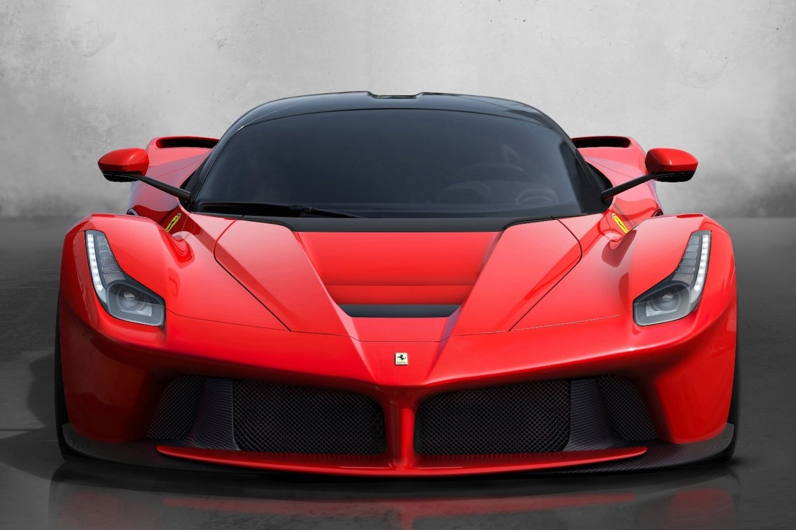 Ferrari LaFerrari, Frontansicht, Rot, Studio, Hypercar, HD, Hintergrund für den Desktop
