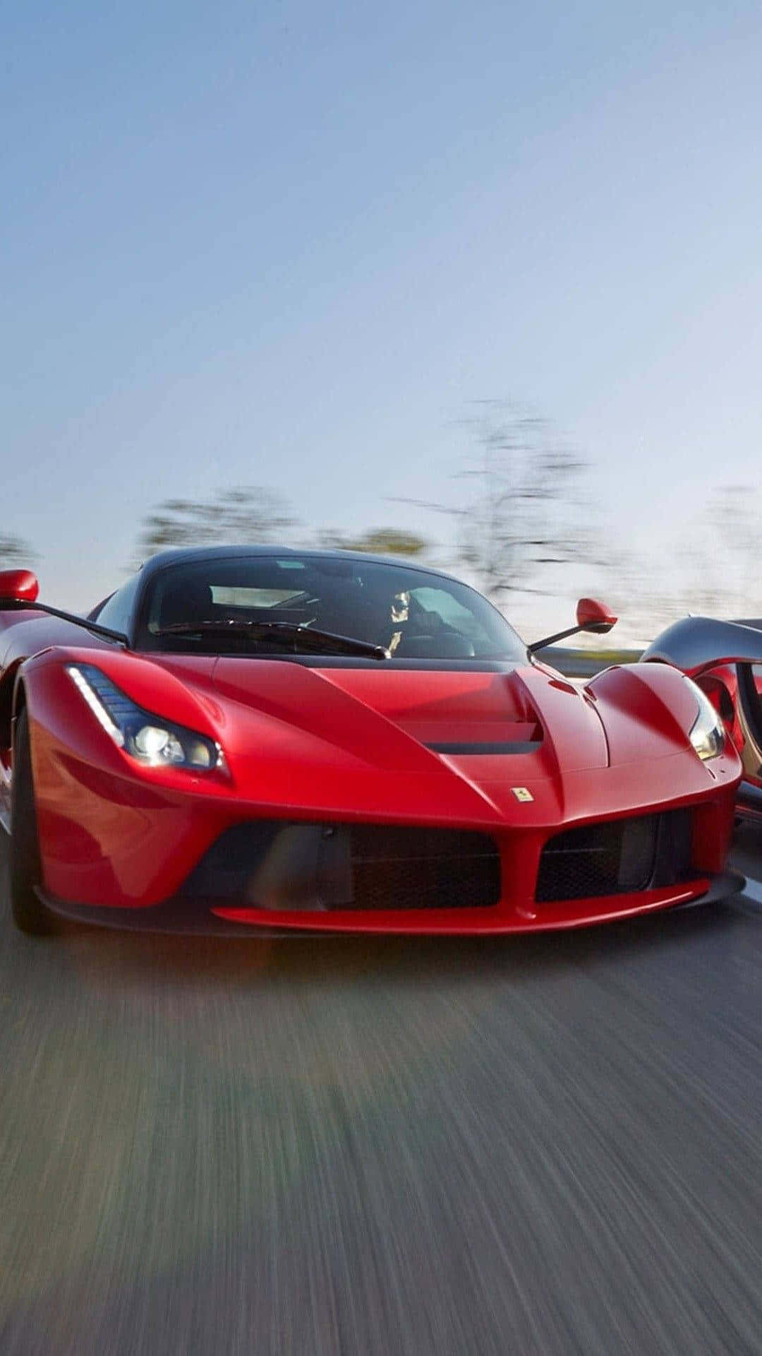 Ferrari LaFerrari, Rot, Bewegungsunschärfe, Straße, Geschwindigkeit, Android-Hintergrundbild