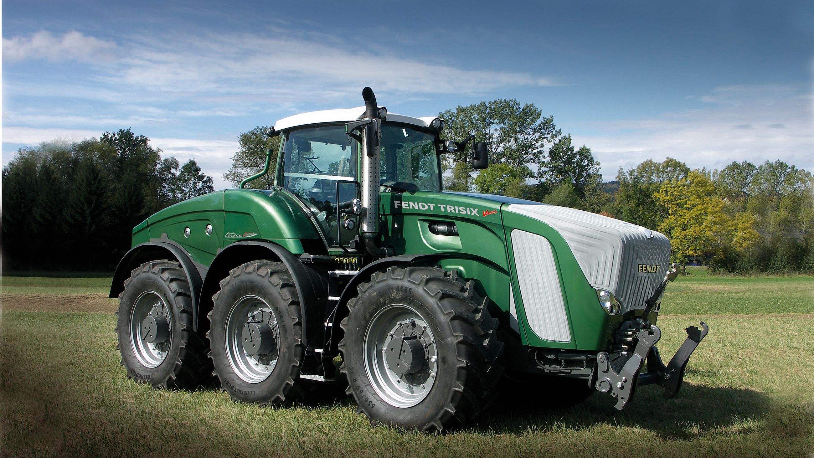 Fendt Trisix Vario, Fendt, Traktor, Sechs Räder, Wiese, 2K, Hintergrundbild für den PC