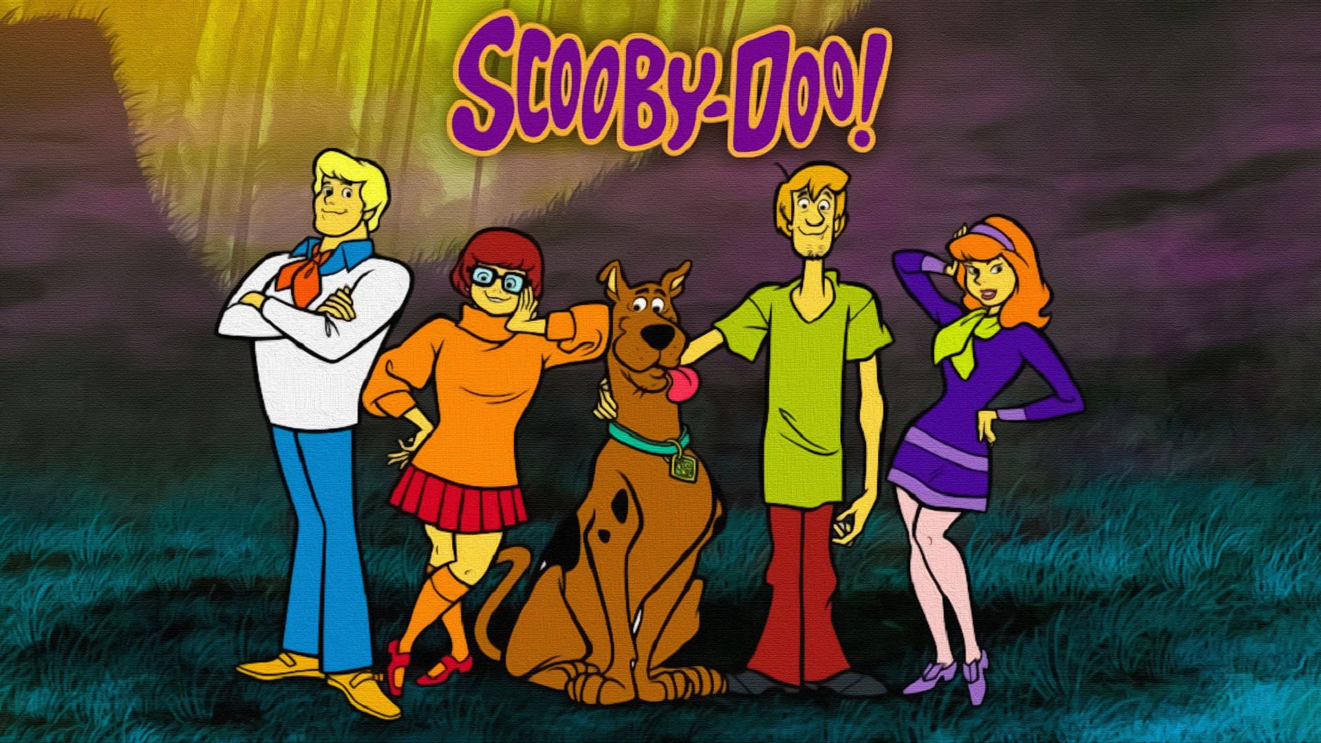 Scooby-Doo, Mystery Inc., Fred Jones, Velma Dinkley, Shaggy, Daphne Blake, Logo, Full-HD-Hintergrundbild