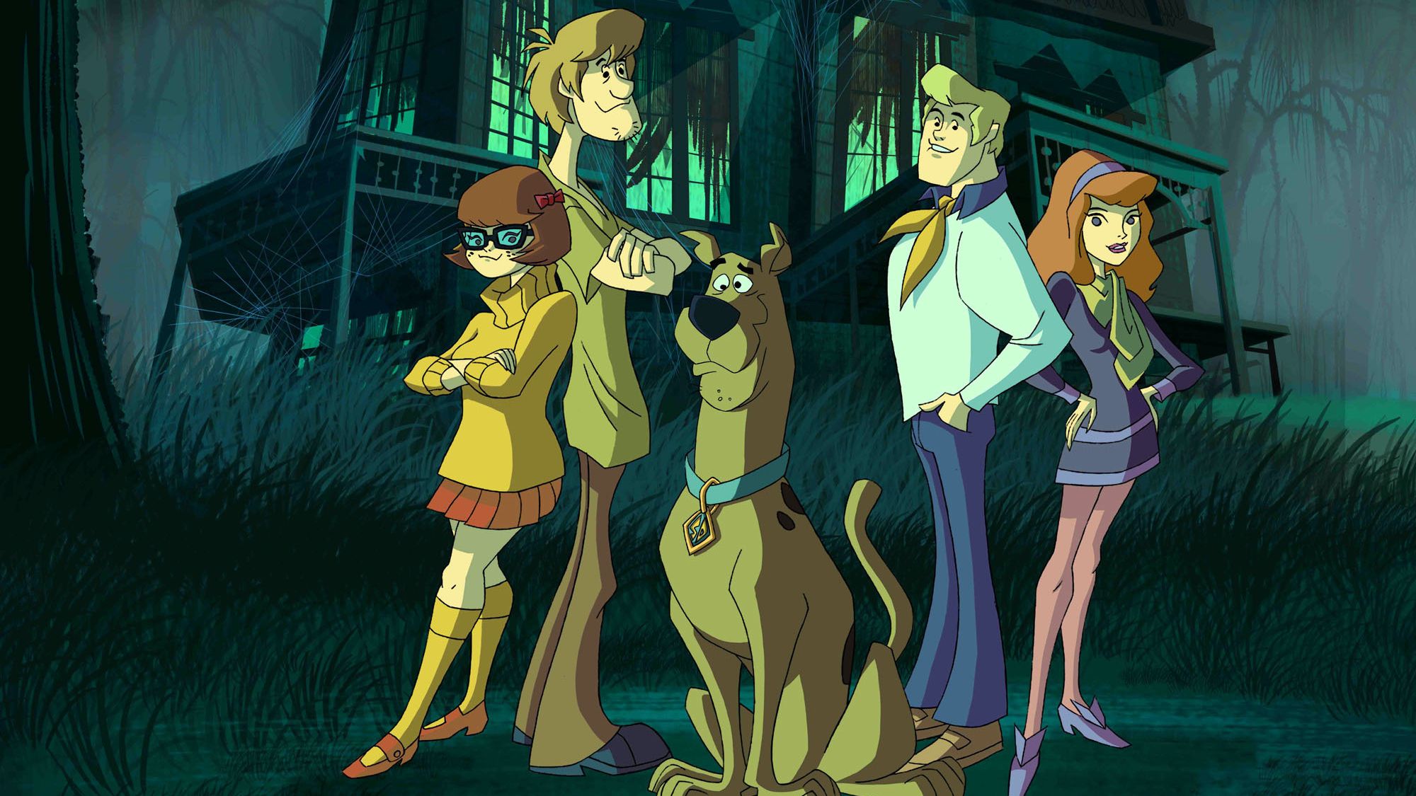 Mystery Inc., Scooby-Doo, Shaggy, Velma Dinkley, Fred Jones, Daphne Blake, Spukhaus, Full-HD-Hintergrund