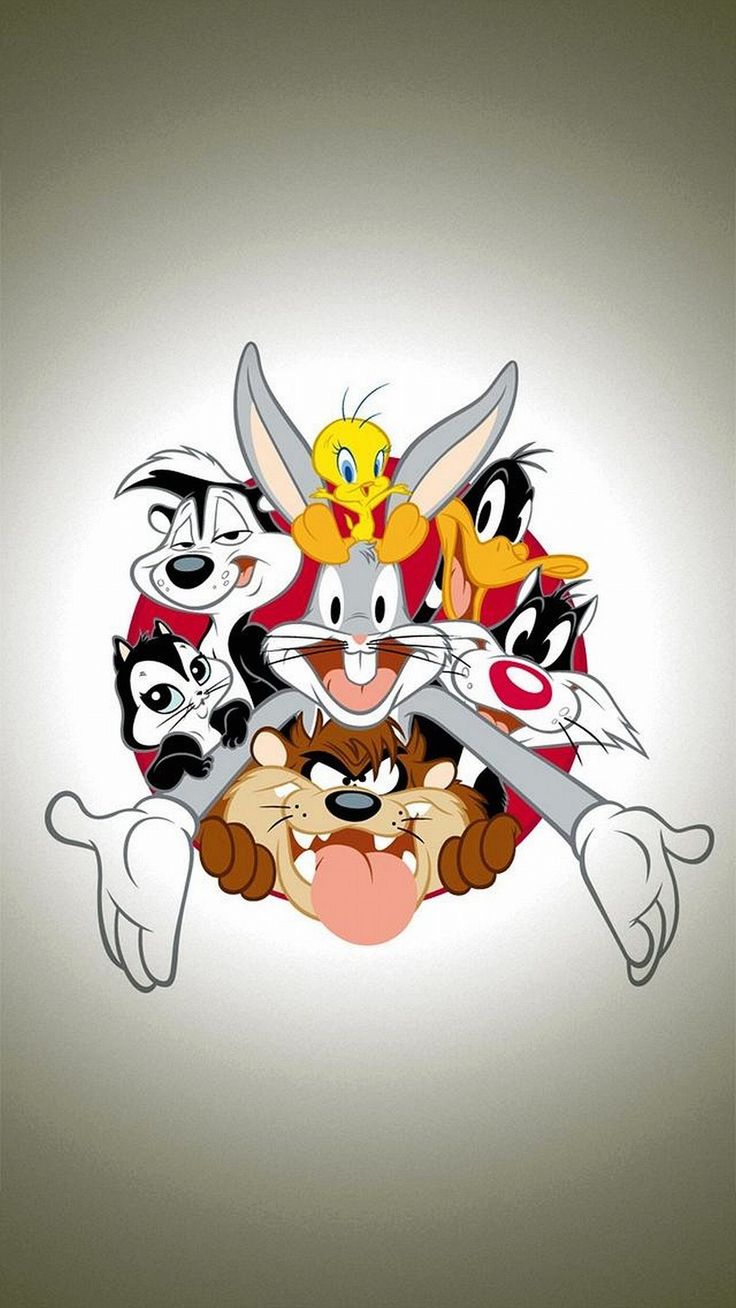 Bugs Bunny, Tweety, Taz, Sylvester, Pepé Le Pew, Looney Tunes, HD, Handy-Hintergrund