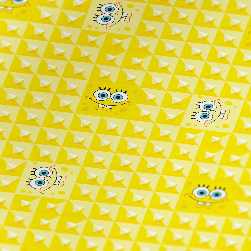 SpongeBob Schwammkopf, Muster, Gelb, 3D-Pyramiden, Hintergrundbild für iPad und Tablet