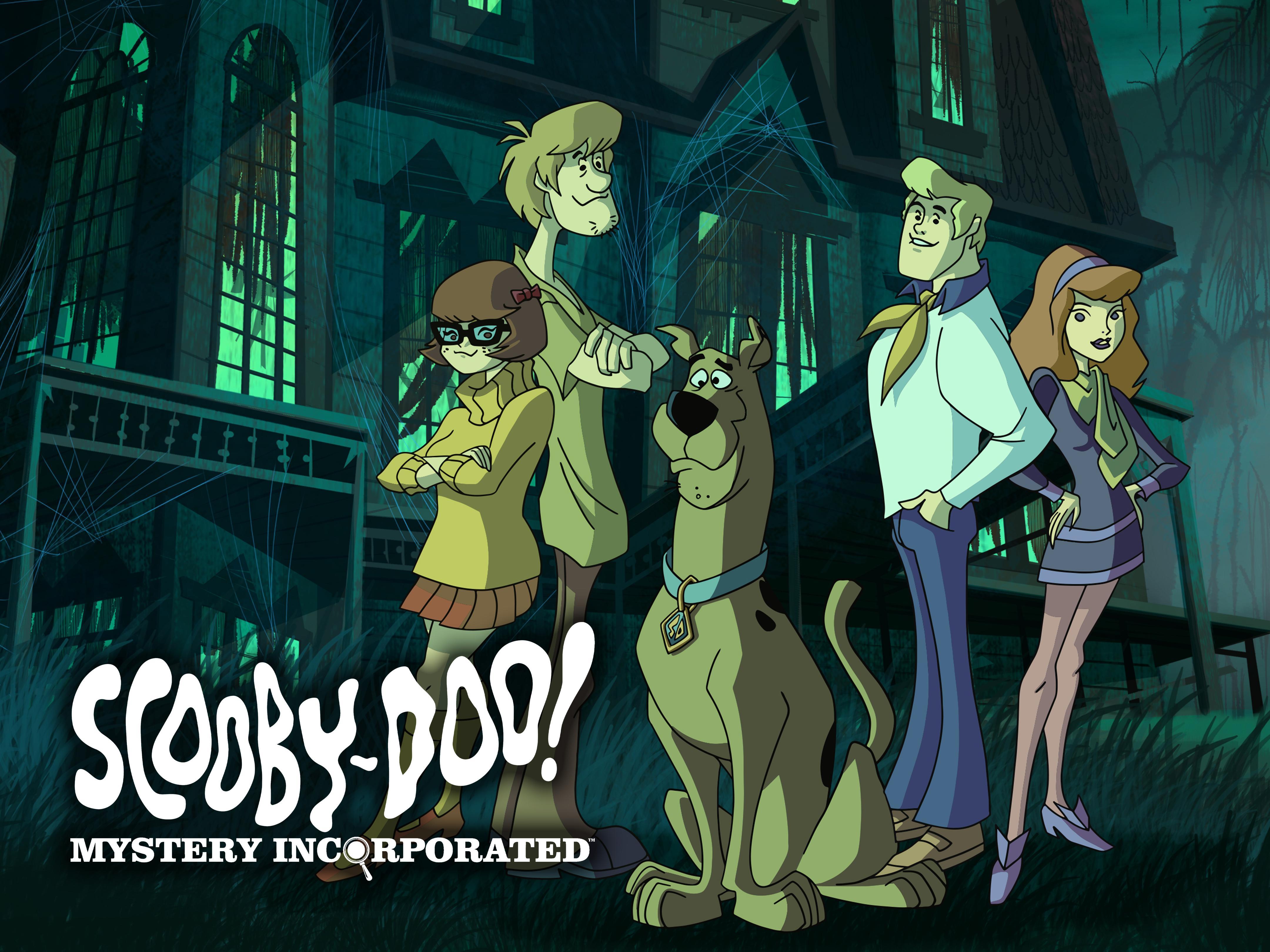 Scooby-Doo! Mystery Incorporated, Scooby-Doo, Mystery Inc., Shaggy, Velma Dinkley, Fred Jones, Daphne Blake, Spukhaus, Tablet-Hintergrundbild
