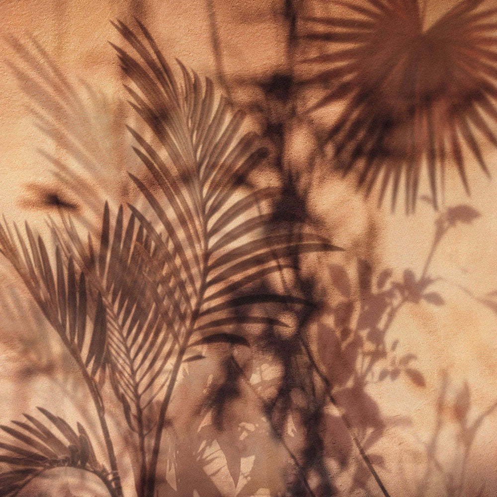Palmblätter, Schatten, Sepia, Pflanzen, Hintergrundbild für iPad und Tablet